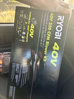 Ryobi 40 v blower
