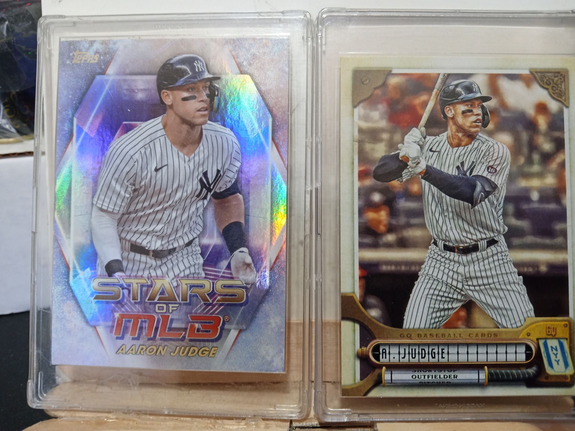 4 Baseball Cards Aaron Judge & Juan Soto