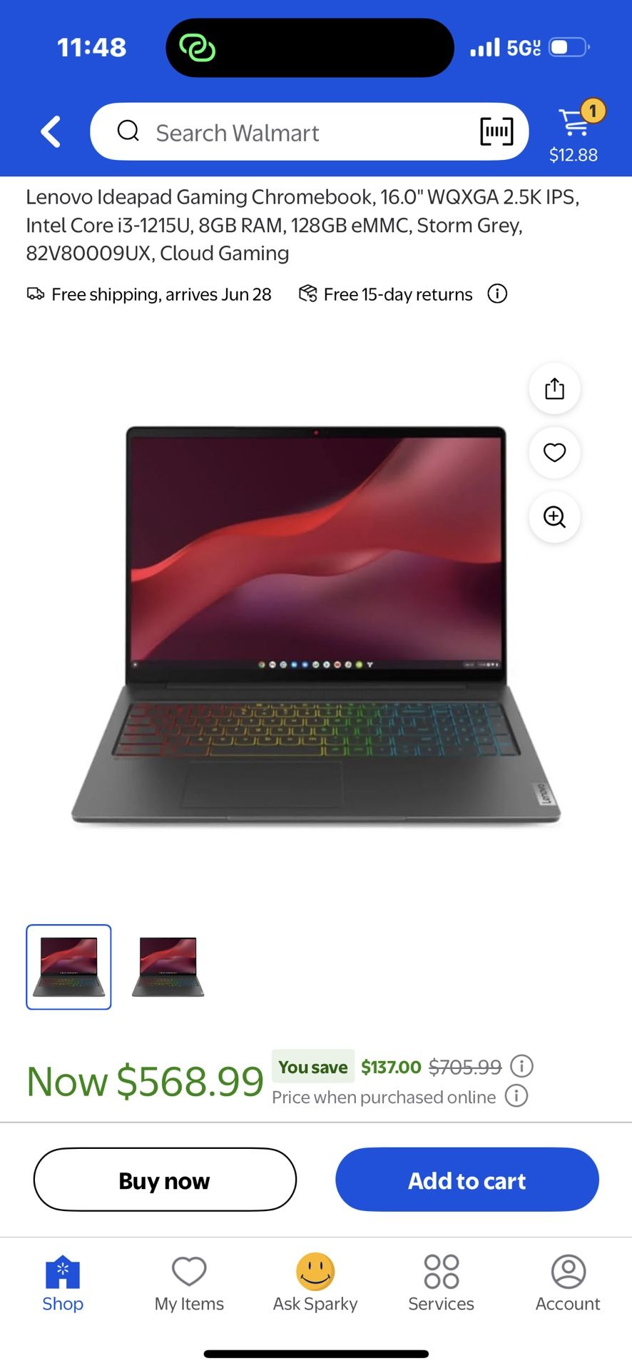 Lenovo Gaming Chromebook