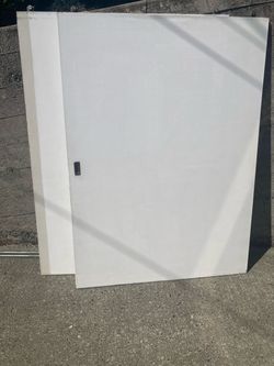 Solid-Core Sliding Closet Doors w/ Original Track & Guides