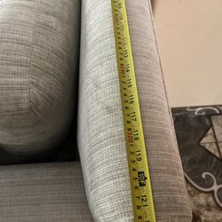 White upholstery couch