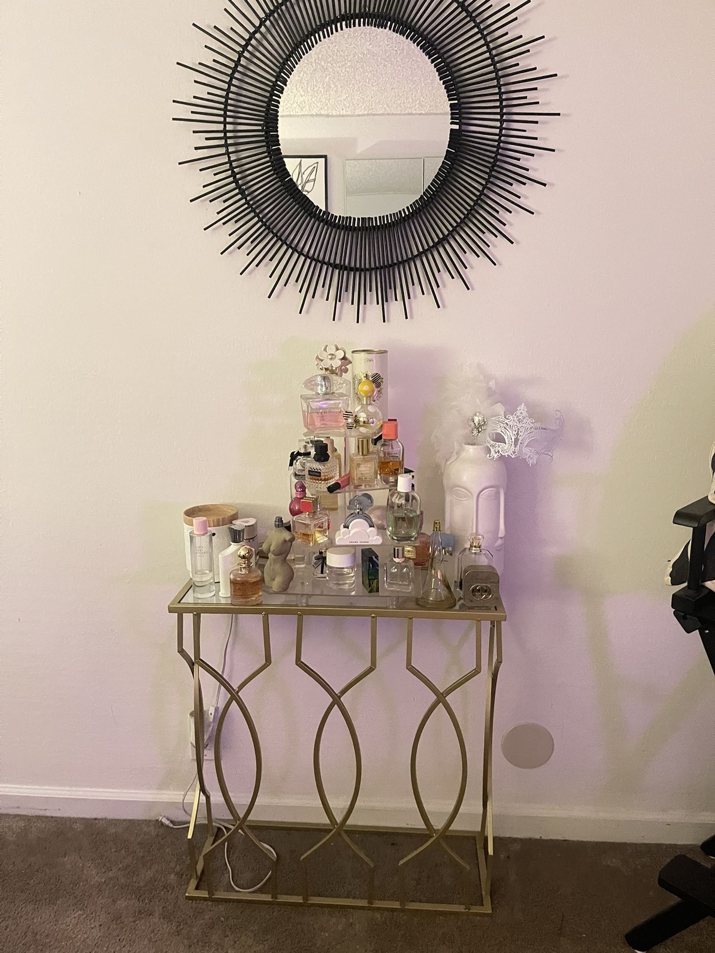 Mirror & Side Table