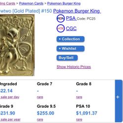 Mewtwo 24k Gold Plated Card