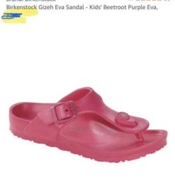 Birkenstock Gizeh Eva Sandal - Kids' Beetroot Purple Eva, 33  UK 1   US 2.0