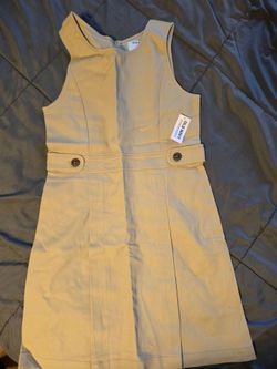Old Navy Girls Khaki Sleeveless Dress sz 12