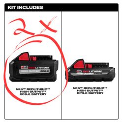 New Milwaukee 8Ah XC HIGH Output Battery & Rapid CHARGER