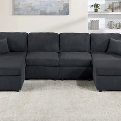 Corduroy Sectional Sofa