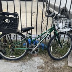 Schwinn Frontier 26” Commuter Bike w/ Basket + Crate 