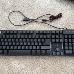 SkyTech Gaming Mechanical Keyboard K-1000 Backlit LED Multicolor Tested Working