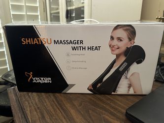 BRAND NEW IN BOX - NEVER USED VICTOR JURGEN SHIATSU MASSAGER WITH HEAT