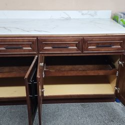 Cabinets and Countertop. 