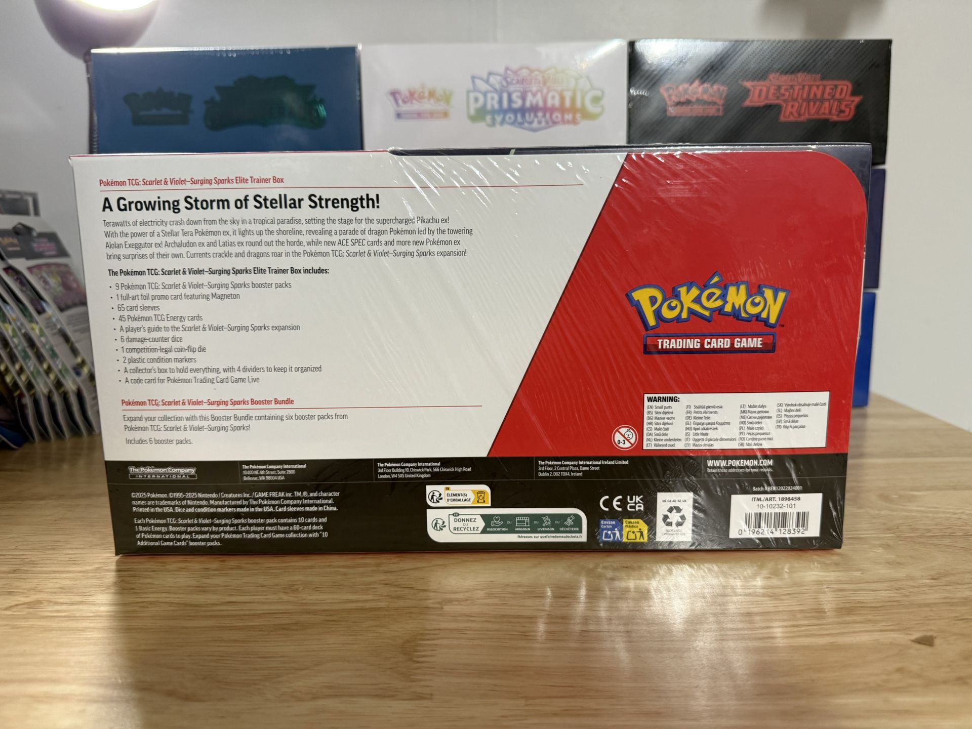 Pokmon Surging Sparks Elite Trainer Box + Booster Bundle, 2 pack