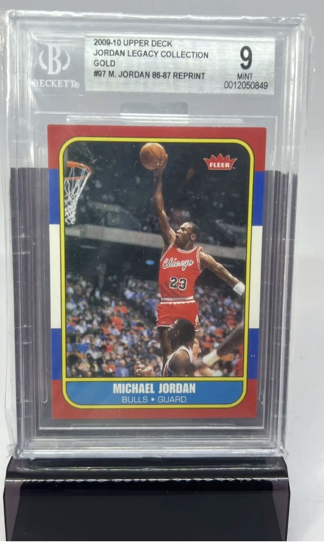 2009-10 Upper Deck Jordan Legacy Collection Gold Michael Jordan #97 BGS 9 MINT