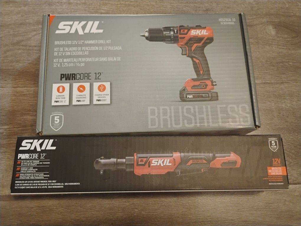 HAMMER DRILL AND RATCHET WRENCH NEW