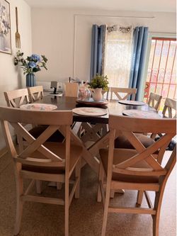 9 pieces dining table