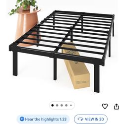 Queen Bedframe And 12 Bed Raisers