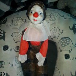 Glass Clown Doll