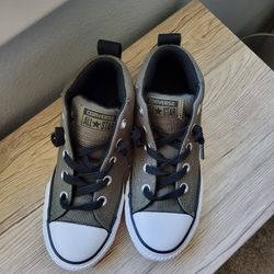 Little Boys Army Green Brand New Converse 