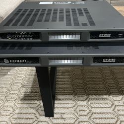 (2)  CROWN AUDIO CT8150    8 -CHANNEL  POWER AMPLIFIER’S