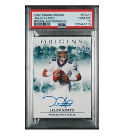 jalen hurts rookie auto psa 10