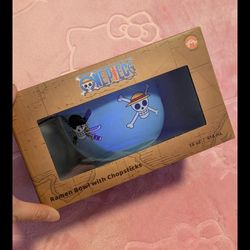 ONE PIECE Ramen Bowl And Chopsticks Set - Skull Anime