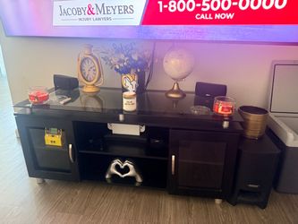 Glass entertainment center