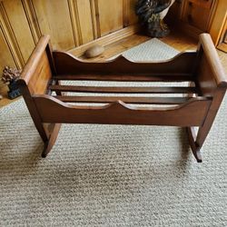 Handcrafted Doll Cradle 