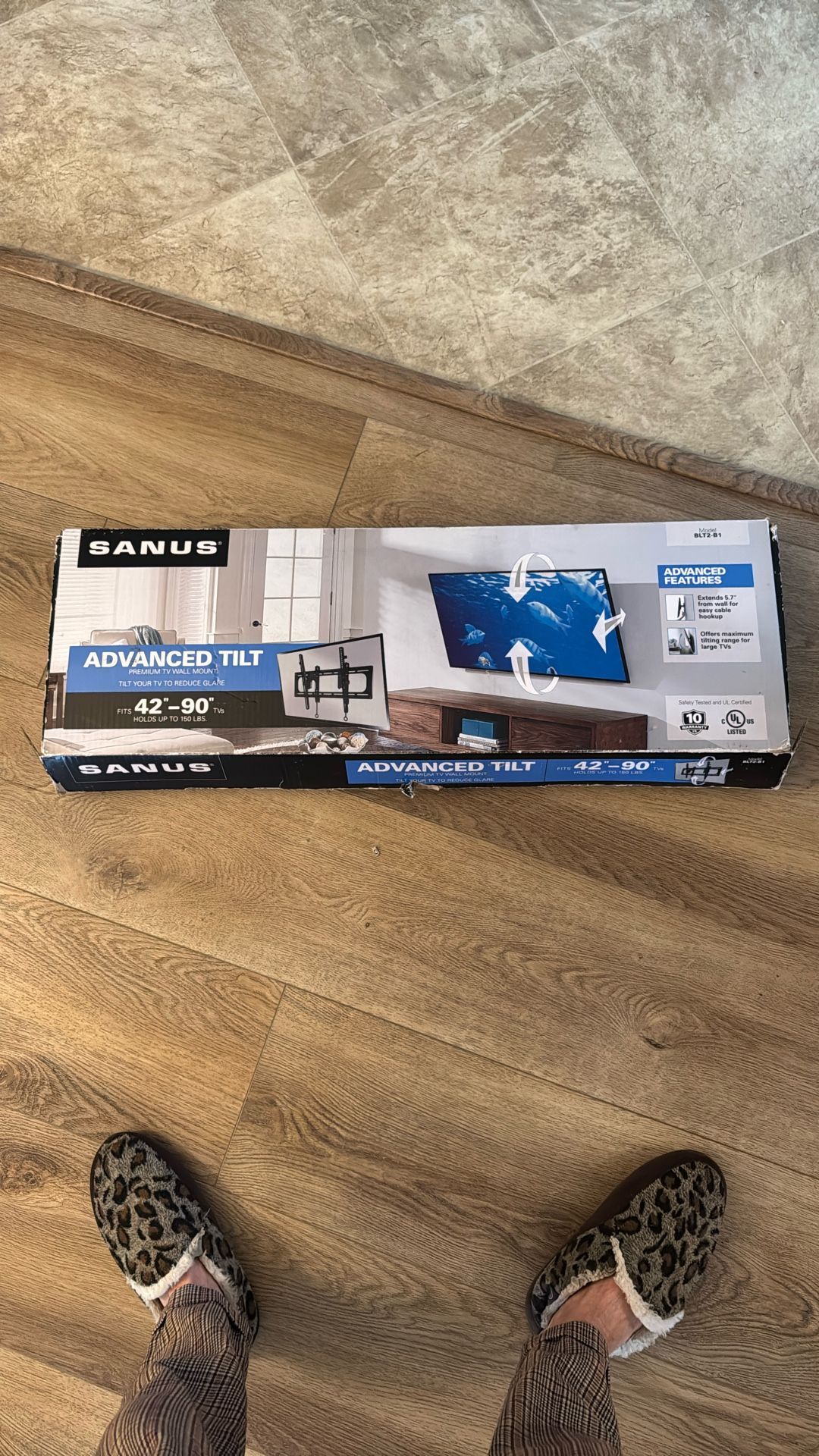 Sanus Advanced Tilt 42 “ To 90 “ Premium Tv Wall Mount