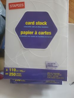 White Card stock