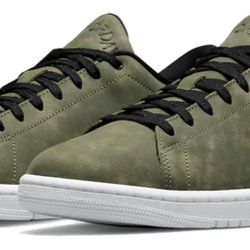 Nike Air Jordan 1 Retro Centre Court Low Oil Green Olive Black Men's Size 8.5