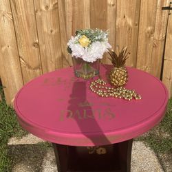 Round Table Hot Pink Coffee /side Table 