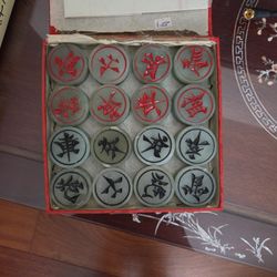 Chinese Chess - Polished Stone Carved