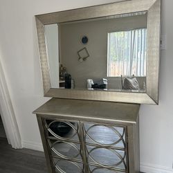 Hallway Cabinet And Mirror 
