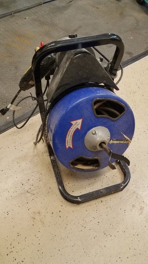 50 ft Drain Cleaner / Power Drain Snake Hydrostar Drain Monster - Manual