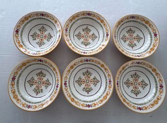 WILLIAMS SONOMA Asolo 11" Large Pasta Bowls- Made in Italy- Set of 6