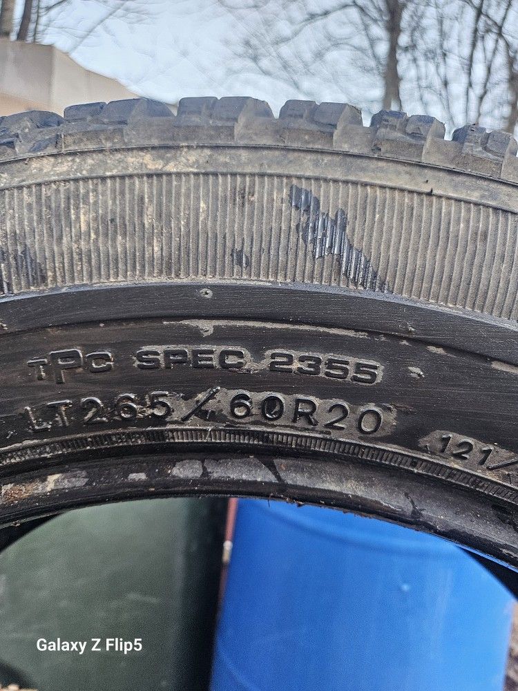 265/60/R20 Goodyear Tires