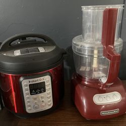 insta pot and food processor 