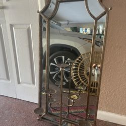 Wall Mirror Candle Holder