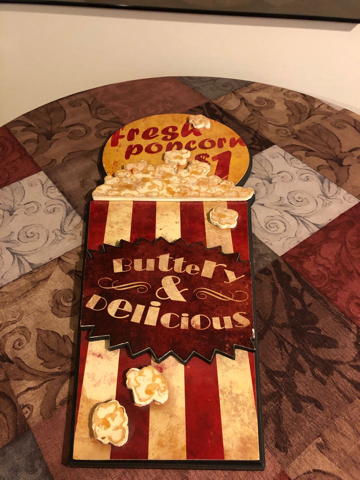 Pop corn sign