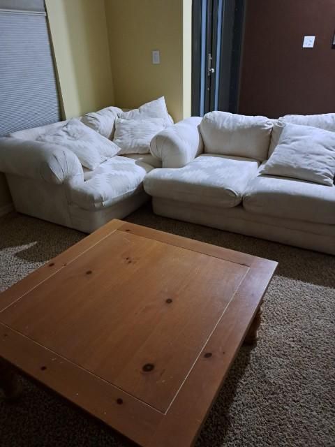 2 Loveseats And Table