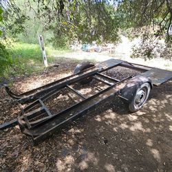 Car tow utility trailer
