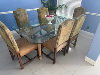 Dining table with 6 chairs