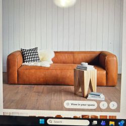 92” Leather Sofa - Rawhide Tan - From Article 