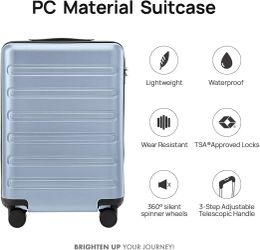 228# NINETYGO Large Checked Luggage 28 Inch, Checking In Luggage with Smooth Double Spinner Wheels, Hard Shell PC+ABS Suitcase, Lightweight Travel Lug