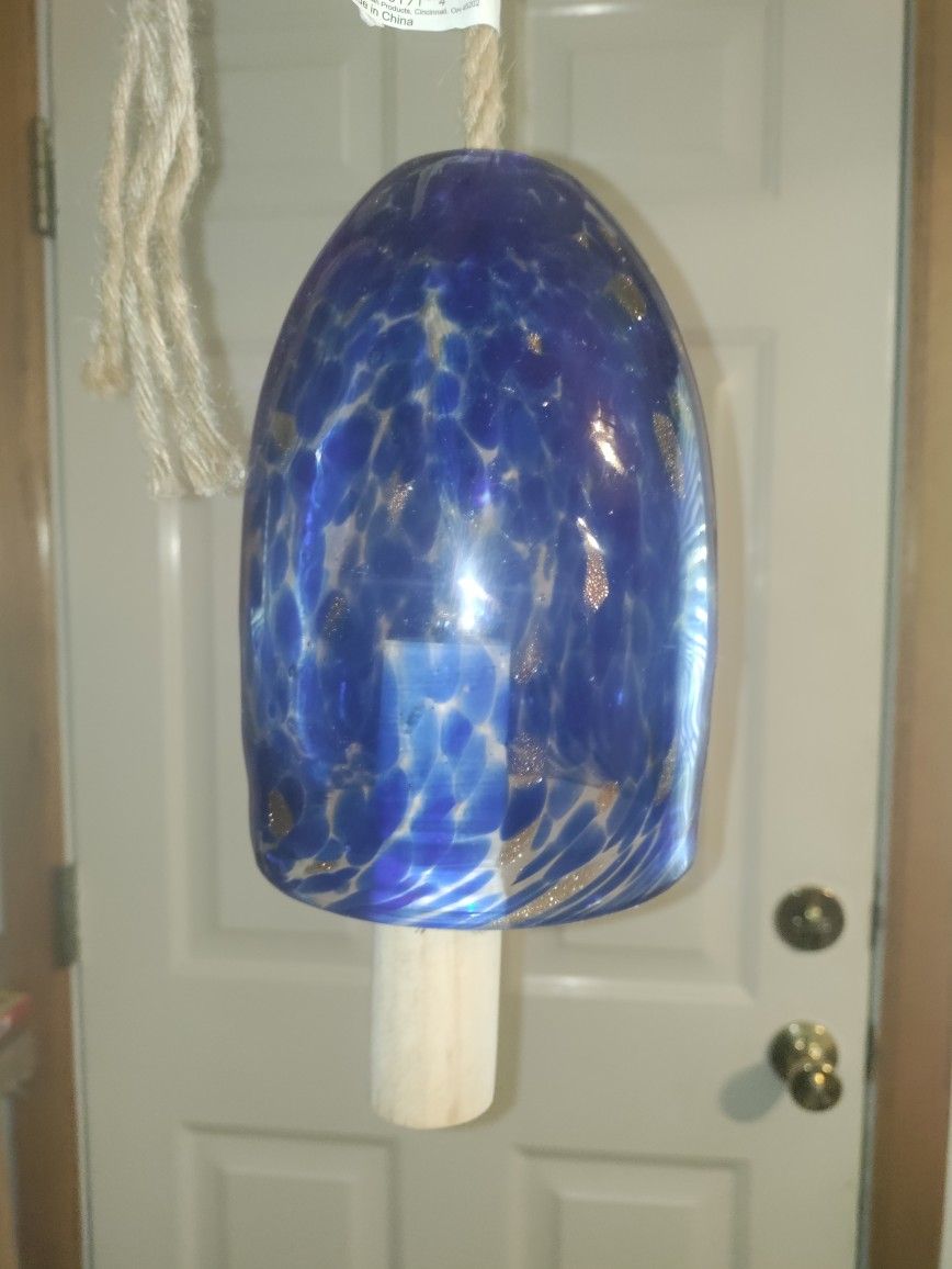 Glass Wind Chime! Brand New! Heavy!