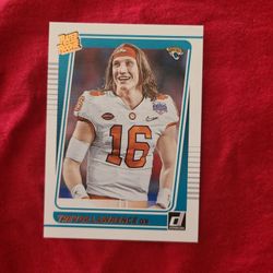 Trevor Lawrence Donruss Rated Rookie Portrait Rookie Card 