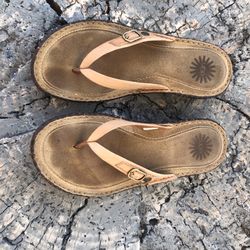 UGG Leather sandal size 6 
