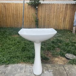 Bathroom Sink/white stand sink/Ceramic