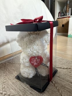 Valentines Day Anniversary I Love You Bear Of Roses