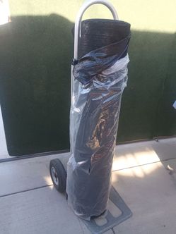 Rollo de plástico y tela